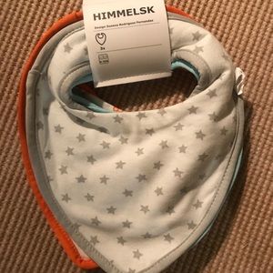 Set of 3 IKEA bandana baby bibs HIMMELSK